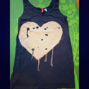Divided bleeding heart tunic tank
